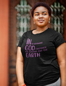 In the Beginning T-Shirt - Inspirational Creation Quote Tee - Encore2woWhiteS
