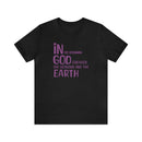 In the Beginning T-Shirt - Inspirational Creation Quote Tee - Encore2woBlackS