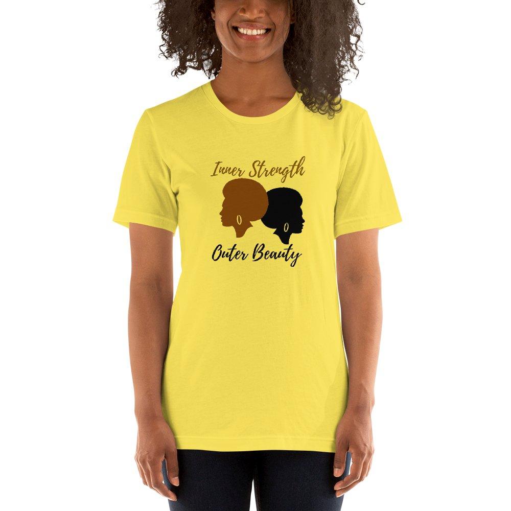 Inner Strength Outer Beauty Short - Sleeve Unisex T - Shirt - Encore2woWhiteXS