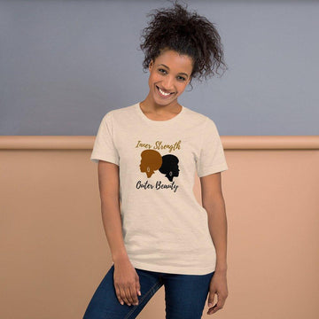 Inner Strength Outer Beauty Unisex T-Shirt - Encore2woHeather DustS
