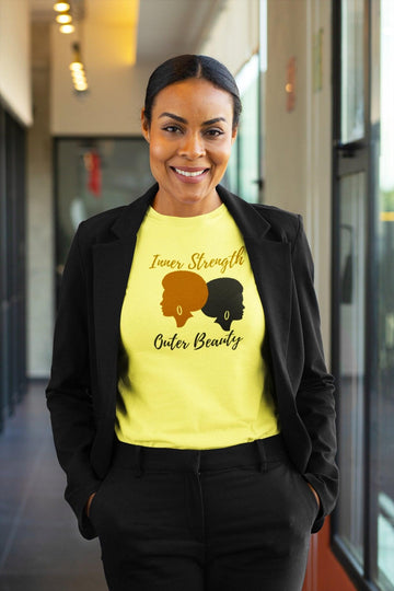Inner Strength Outer Beauty Unisex T-Shirt - Encore2woWhiteXS