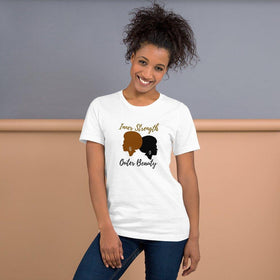 Inner Strength Outer Beauty Unisex T-Shirt - Encore2woWhiteXS