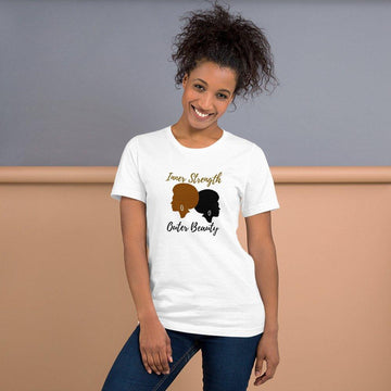 Inner Strength Outer Beauty Unisex T-Shirt - Encore2woWhiteXS