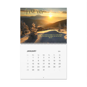 Inspired 2024 Bible - Centered Wall Calendar - Encore2wo11" x 8.5"Matte