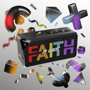 Inspiring "Faith in Christ" Jabbba Bluetooth Speaker - Graceful Sound for Believers - Encore2wo4.25" x 2.25"Black
