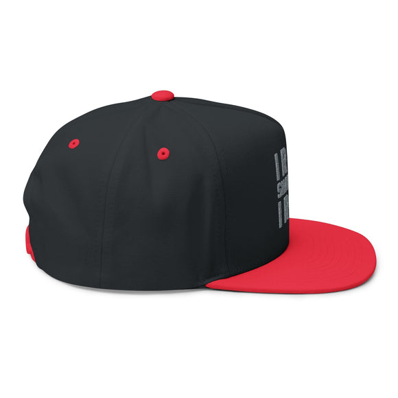 Iron Sharpens Iron Embroidered Flat Bill Cap Proverbs 27:17 Hat - Encore2woOne sizeRed