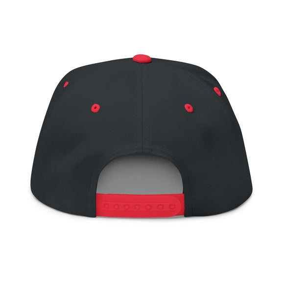 Iron Sharpens Iron Embroidered Flat Bill Cap Proverbs 27:17 Hat - Encore2woOne sizeRed