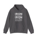 Iron Sharpens Iron Hoodie Proverbs 27 17 Faith Sweatshirt - Encore2woPurpleS