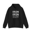 Iron Sharpens Iron Hoodie Proverbs 27 17 Faith Sweatshirt - Encore2woPurpleS