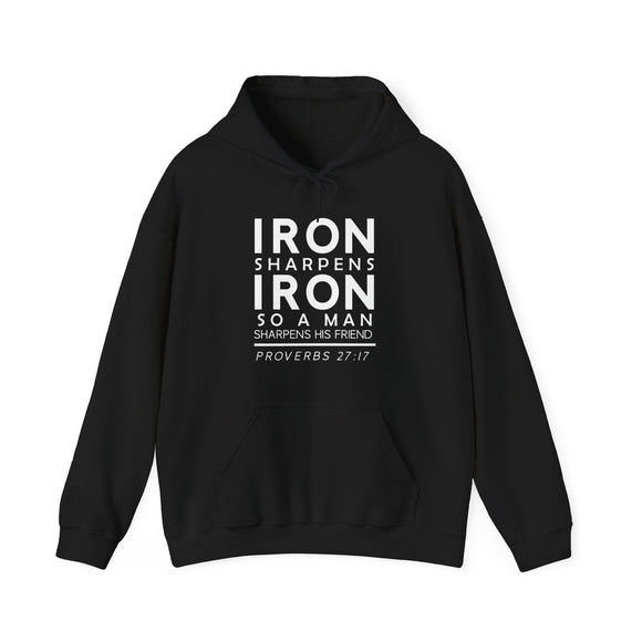 Iron Sharpens Iron Hoodie Proverbs 27 17 Faith Sweatshirt - Encore2woPurpleS
