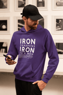 Iron Sharpens Iron Hoodie Proverbs 27 17 Faith Sweatshirt - Encore2woPurpleS