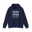 Iron Sharpens Iron Hoodie Proverbs 27 17 Faith Sweatshirt - Encore2woPurpleS