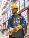 Iron Sharpens Iron So a Dad Sharpens His Children Dad Father’s Day Gift & Birthday T-Shirt - Encore2woArmyS