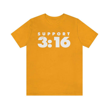 John 3:16 Support Unisex T-Shirt - Encore2woGoldXS