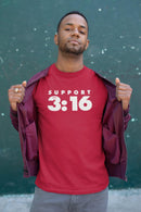 John 3:16 Support Unisex T-Shirt - Encore2woRedXS