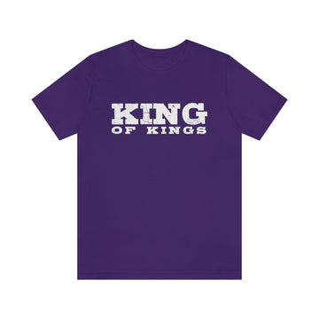 King of Kings Bold Lettered Unisex Tee - Encore2woTeam PurpleS
