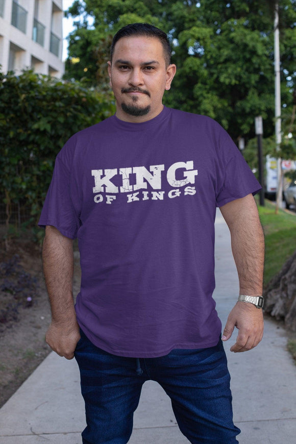 King of Kings Bold Lettered Unisex Tee - Encore2woMaroonS