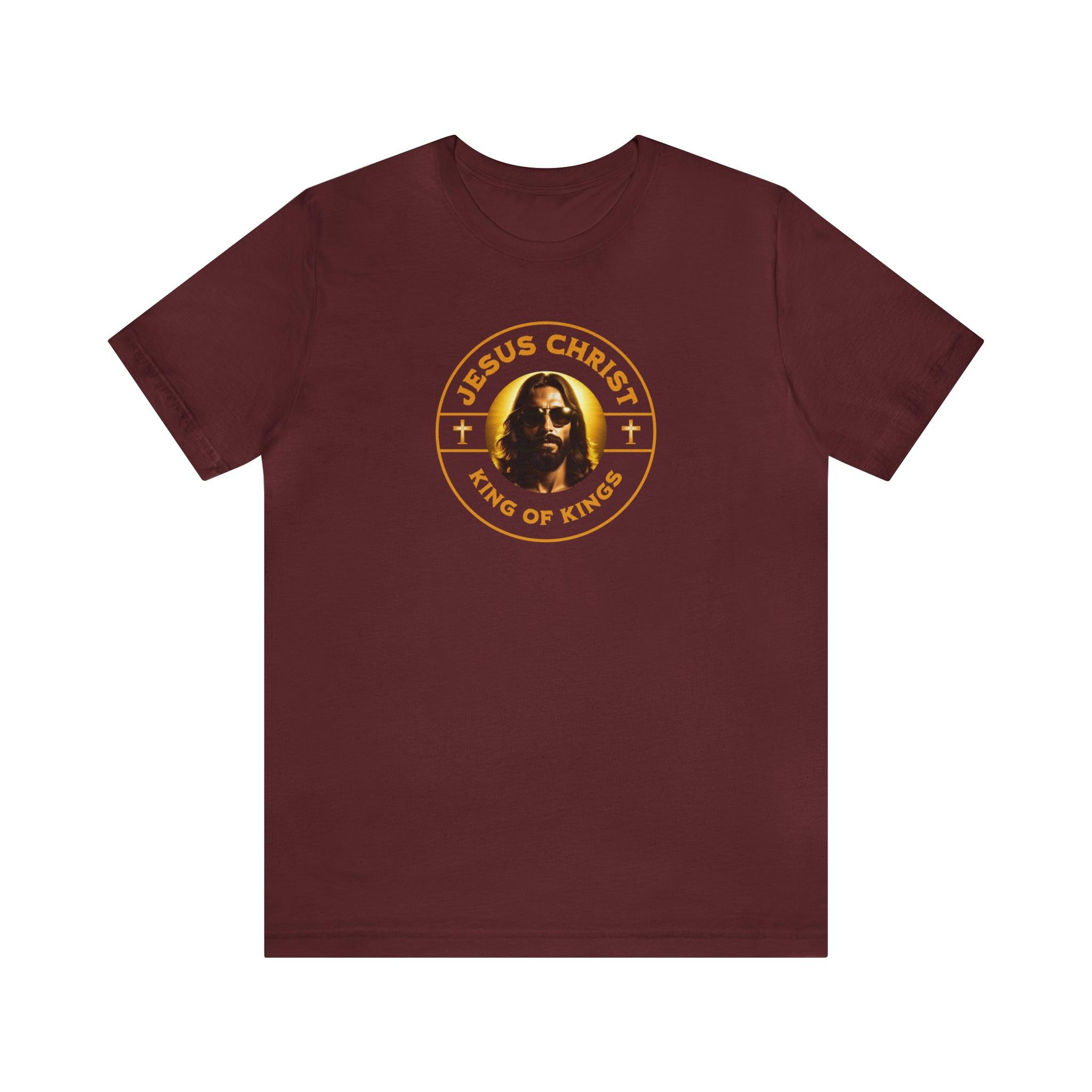 King of Kings T - Shirt | Jesus with Sunglasses | Faith - Inspired Tee - Encore2woMaroonS