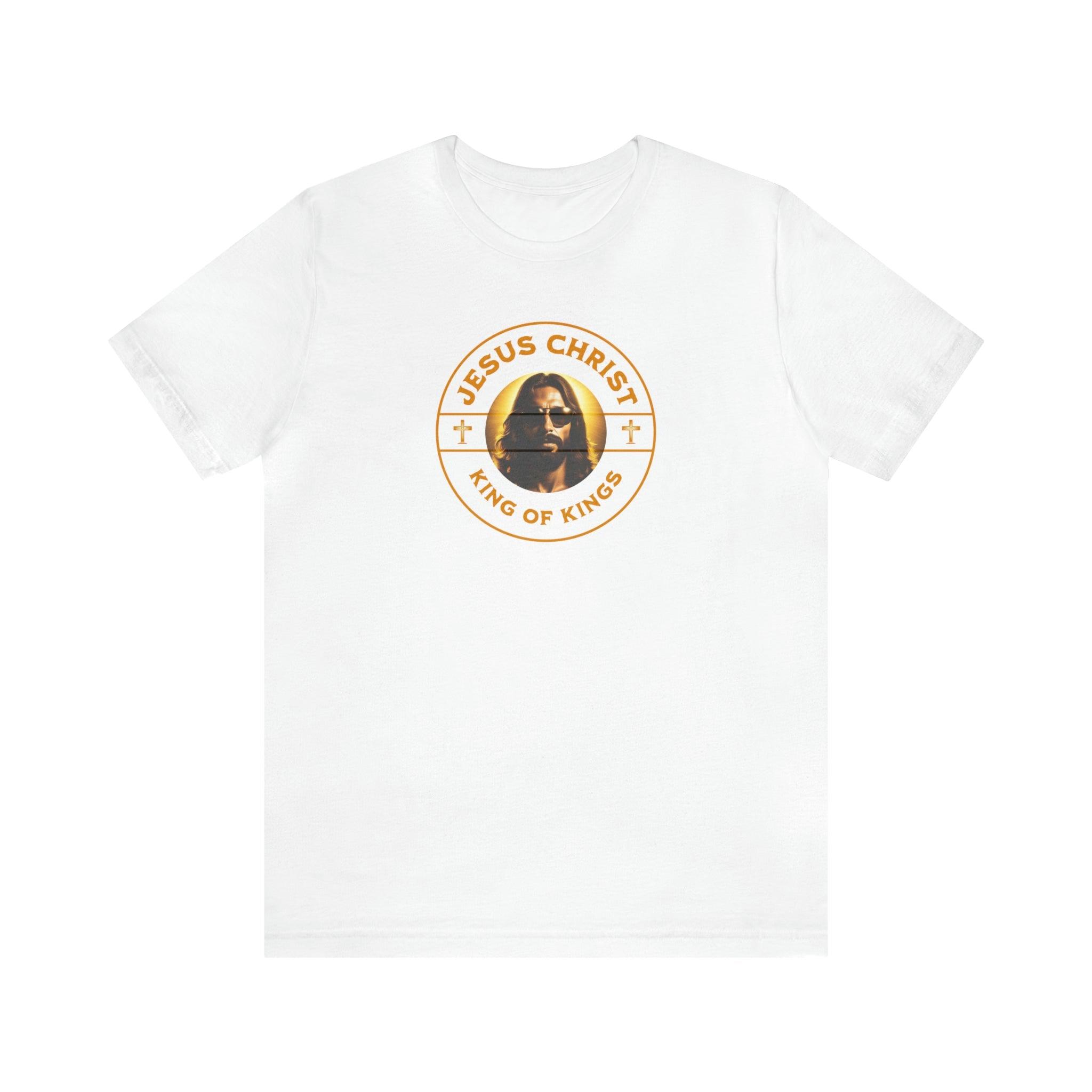 King of Kings T - Shirt | Jesus with Sunglasses | Faith - Inspired Tee - Encore2woWhiteS