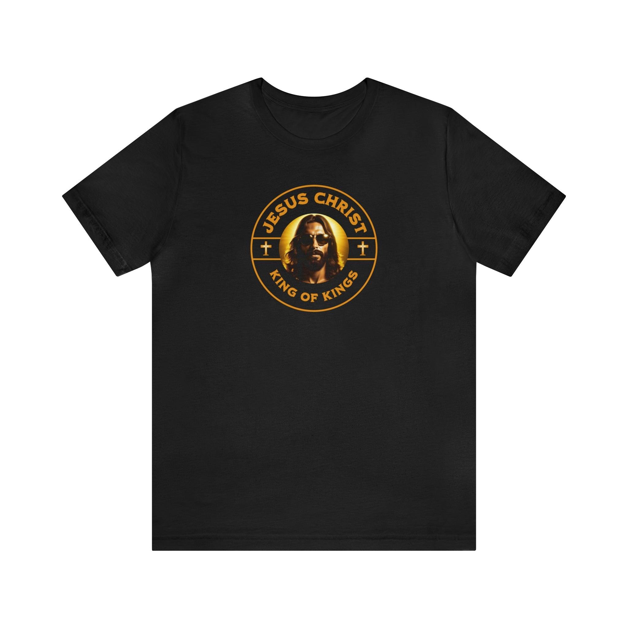 King of Kings T - Shirt | Jesus with Sunglasses | Faith - Inspired Tee - Encore2woBlackS