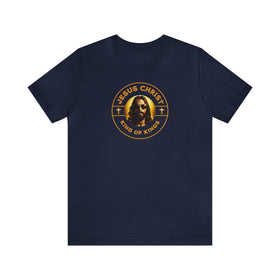 King of Kings T-Shirt with Jesus Sunglasses Design - Encore2woNavyS