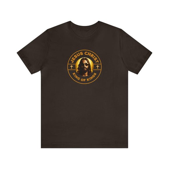 King of Kings T-Shirt with Jesus Sunglasses Design - Encore2woBrownS