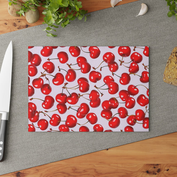 Kitchen Cutting Board with Cherries! - Encore2wo11" x 15"Rectangle
