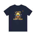 Laugh Every Hour Smiley Face T-Shirt – Spread Joy & Positivity - Encore2woNavyS
