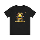 Laugh Every Hour Smiley Face T-Shirt – Spread Joy & Positivity - Encore2woBlackS