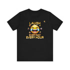 Laugh Every Hour Smiley Face T-Shirt – Spread Joy & Positivity - Encore2woBlackS