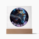 Lion of the Tribe of Judah Acrylic Plaque - Encore2woWooden Base