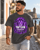 Lion of the Tribe of Judah Christian T-Shirt | Revelation 5:5 | Comfort Colors 1717 - Encore2woSGraphite