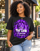 Lion of the Tribe of Judah Christian T-Shirt | Revelation 5:5 | Comfort Colors 1717 - Encore2woSBlack