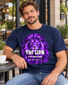 Lion of the Tribe of Judah Christian T-Shirt | Revelation 5:5 | Comfort Colors 1717 - Encore2woSNavy