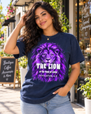 Lion of the Tribe of Judah Christian T-Shirt | Revelation 5:5 | Comfort Colors 1717 - Encore2woSNavy