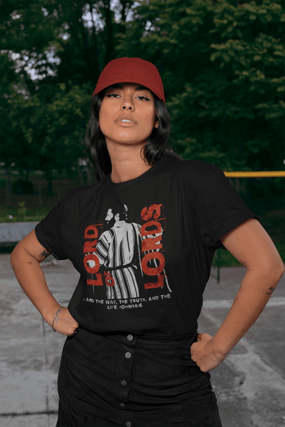 Lord of Lords Jesus T-Shirt with John 14:6 Scripture - Encore2woBlackS