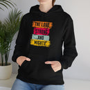 Lord Strong and Mighty Christian Hoodie Psalm 24:8 Faith Streetwear - Encore2woPurpleS