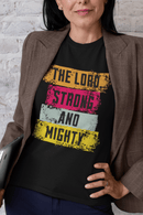 Lord Strong and Mighty Christian Hoodie Psalm 24:8 Faith Streetwear - Encore2woNavyS