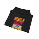 Lord Strong and Mighty Christian Hoodie Psalm 24:8 Faith Streetwear - Encore2woPurpleS
