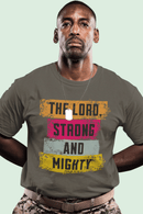Lord Strong and Mighty Christian Hoodie Psalm 24:8 Faith Streetwear - Encore2woNavyS