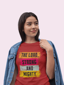 Lord Strong and Mighty Christian Hoodie Psalm 24:8 Faith Streetwear - Encore2woNavyS