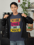 Lord Strong and Mighty Christian Hoodie Psalm 24:8 Faith Streetwear - Encore2woNavyS