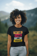 Lord Strong and Mighty Psalm 24:8 Christian Faith Graphic Tee - Encore2woRedS