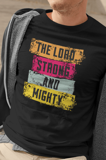 Lord Strong and Mighty Psalm 24:8 Christian Faith Graphic Tee - Encore2woArmyS