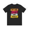 Lord Strong and Mighty Psalm 24:8 Christian Faith Graphic Tee - Encore2woBlackS