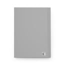 Love and Peace Gray Hardcover Journal with Red Rose - Encore2woJournal