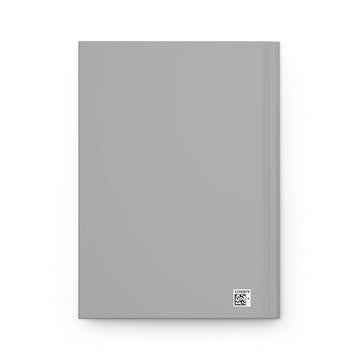 Love and Peace Gray Hardcover Journal with Red Rose - Encore2woJournal