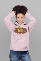 Love Covers All Floral Hoodie Inspirational Faith Sweatshirt - Encore2woLight PinkS
