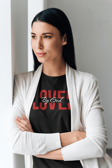 Loved By God Unisex Christian T-Shirt – Faith - Inspired Tee - Encore2woBlackS