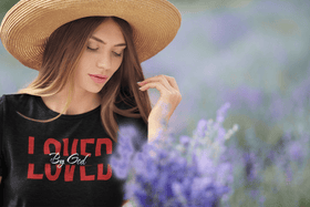Loved By God Unisex Christian T-Shirt – Faith - Inspired Tee - Encore2woBlackS